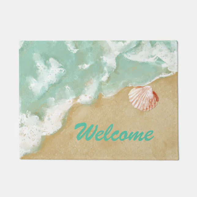 Beach Theme Door Mat Zazzle