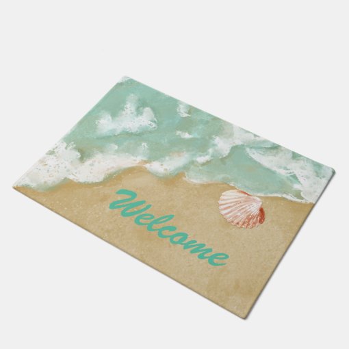 Beach Theme Door Mat Zazzle