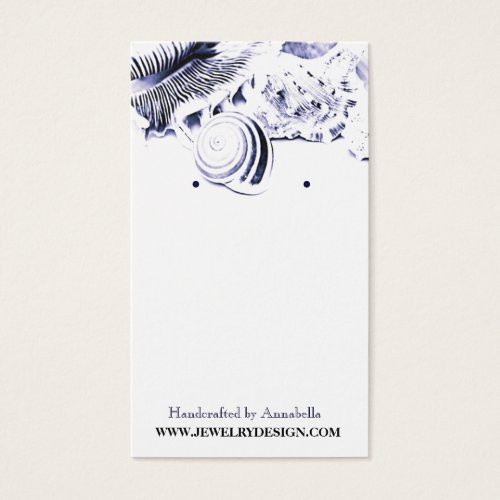 Seashells Earring Holder Business Cards