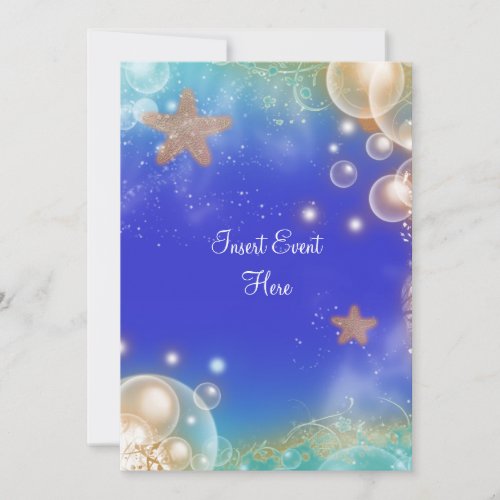 "Beach theme" elegant wedding engagement birthday Personalized Invite