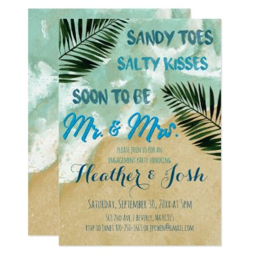 Beach Theme Engagement Party Invitation Beach Theme Engagement Party Invitation