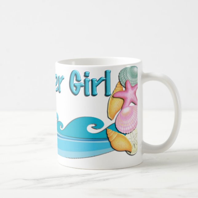 Beach Theme Flower Girl Gift Coffee mug, Cup (Right)