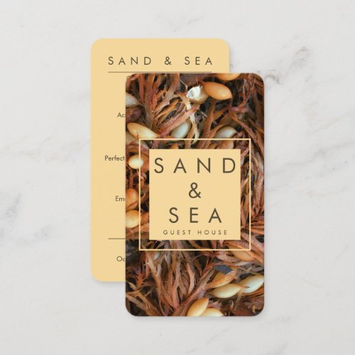 Beach Theme Guest House Business Card