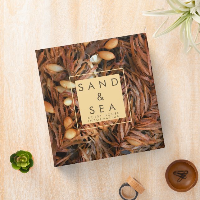 Beach Theme Guest House Information 3 Ring Binder (In Situ)