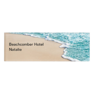 Beach Theme Hotel Staff  Name Tag