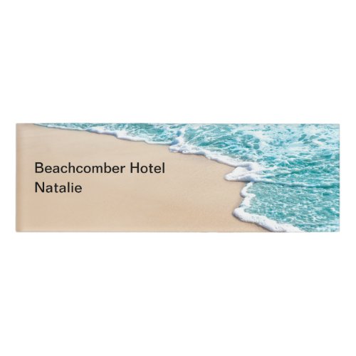 Beach Theme Hotel Staff  Name Tag