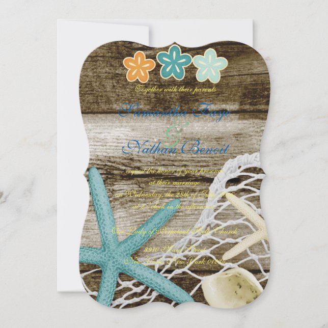 BEACH THEME INVITATION (Front)