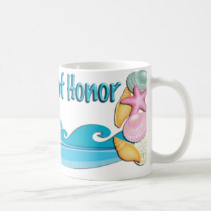 Beach theme Maid of Honor gift coffee mug, cup