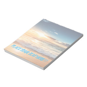 Beach theme note pad