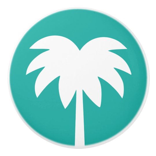 Beach Theme Palm Tree Door And Drawer Pull Knobs Zazzle Com