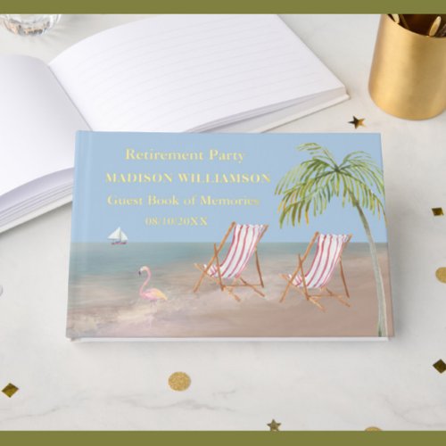 Beach Theme Retirement Party Real Gold Foil 