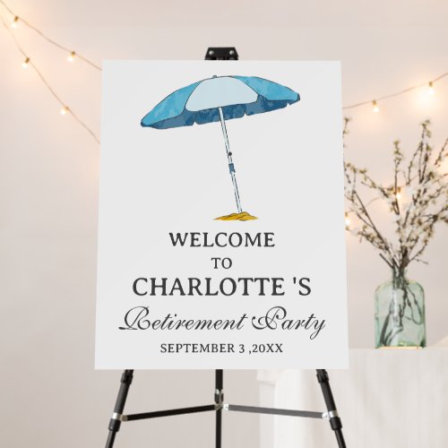 Beach Theme Retirement Party Welcome Sign