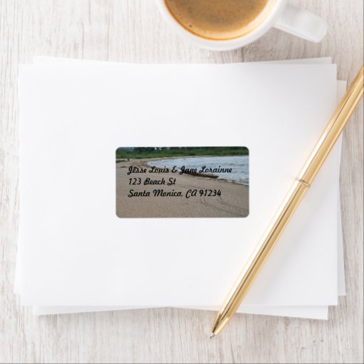 Beach Theme Return Address Label Zazzle