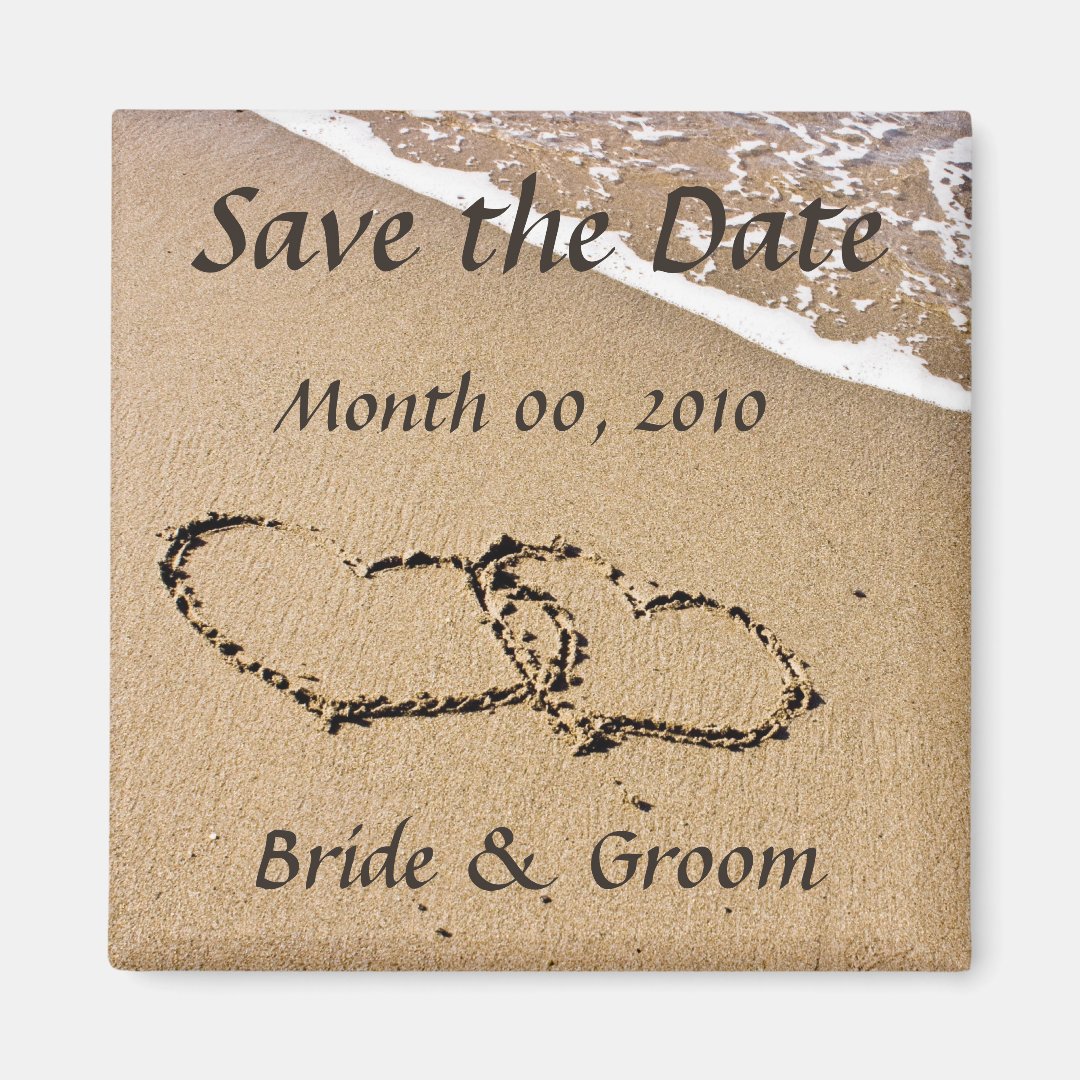 Beach Theme Save the Date Zazzle