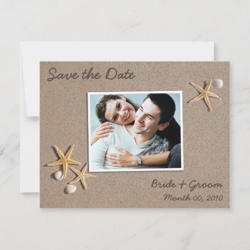 Beach Theme Save the Date Photo Cards