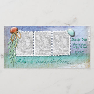 Beach Theme Save the Date Photo Cards
