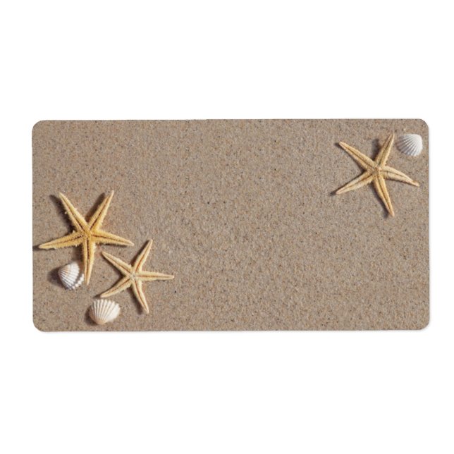 Beach Theme Shipping Labels (Front)