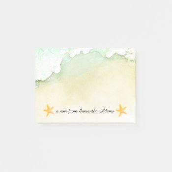 Beach Theme Starfish Post-it Notes by melanileestyle at Zazzle