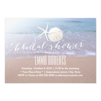 Bridal Shower Beach Theme Invitations & Announcements | Zazzle