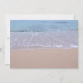 Beach Theme Starfish & Sand Dollar Bridal Shower Invitation (Back)