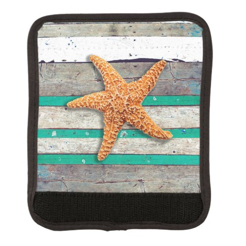 Beach Theme Starfish Wedding Rustic Luggage Handle Wrap