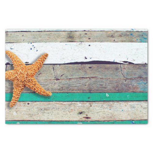 Beach Theme Starfish Wedding Rustic Tissue Paper