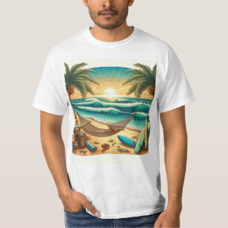 beach theme t-shirt