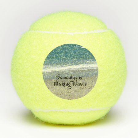 Beach Theme Tennis Balls