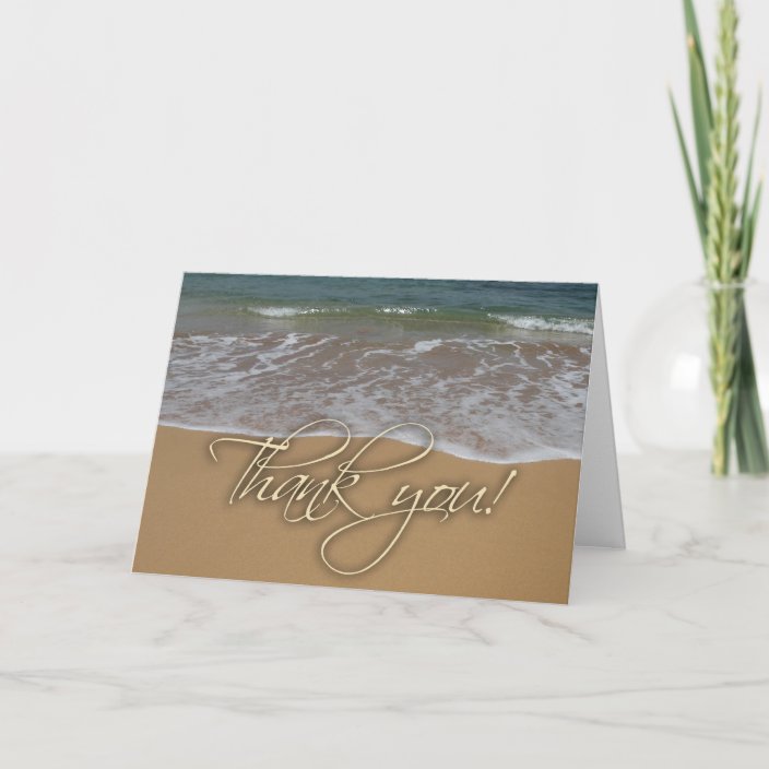 Beach theme Thank You | Zazzle.com