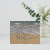 Beach theme Thank You Postcard (Standing Front)