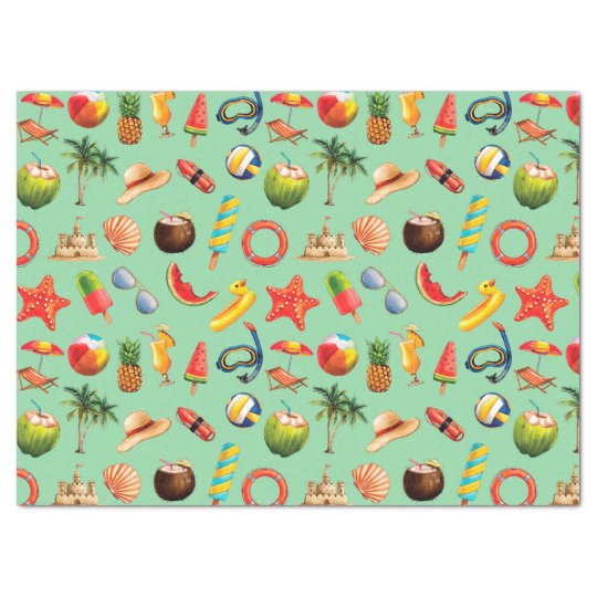 Beach Theme Tissue Paper