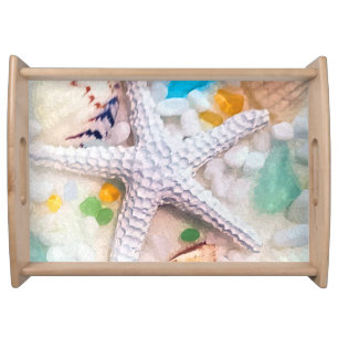 Beach Theme Tropical Graphic Serving Tray