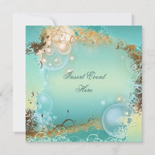 Beach theme wedding - elegant party personalized invites