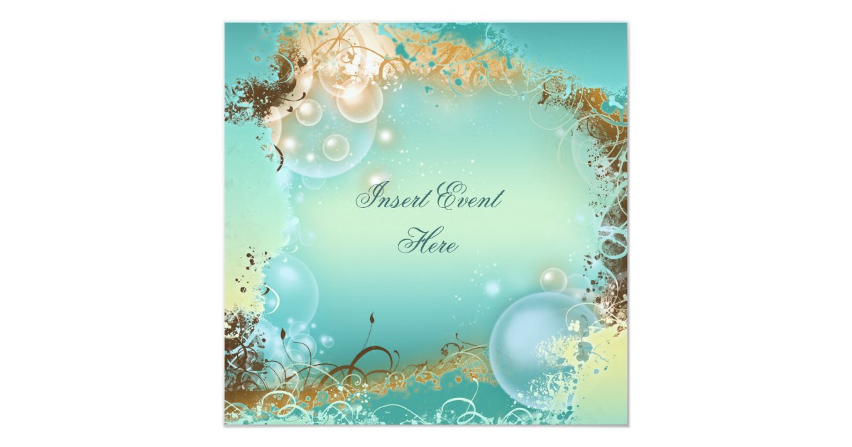 Beach theme wedding - elegant party invitation | Zazzle.com