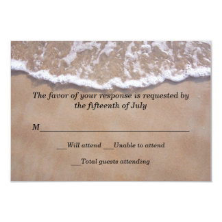Beach Theme Wedding Response Card