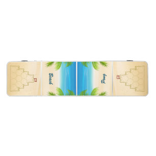 Beach-Themed Beer Pong Table