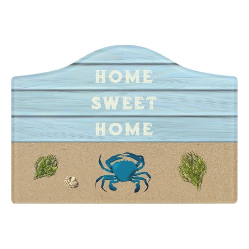 Beach Themed Blue Crab Room Sign