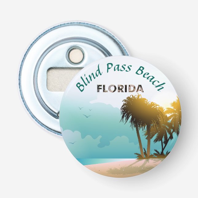 Beach Themed Bottle Opener (Front)