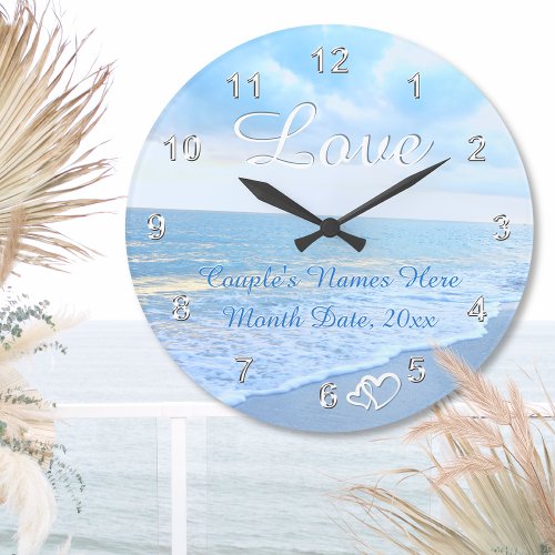 Beach Themed Bridal Shower Gifts Beach Wall Clock