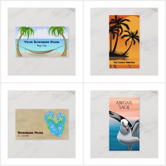 Beach Themed Business Cards