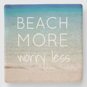 Beach Themed Coasters with Ocean Photo