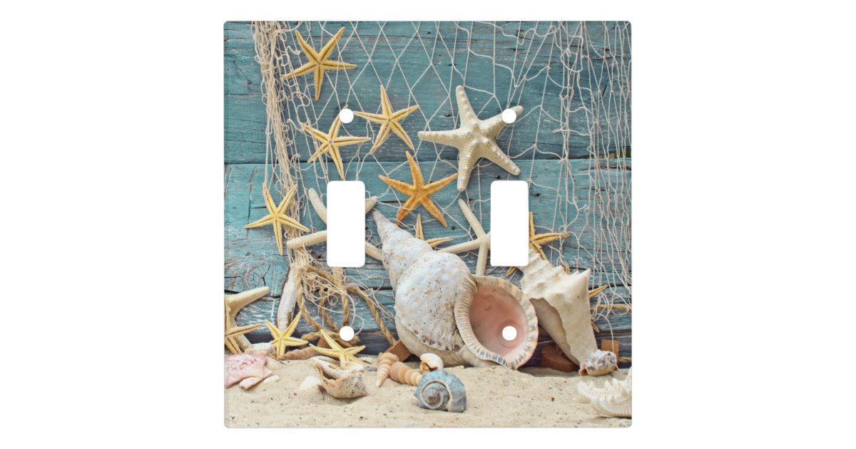 Beach Themed Conch Shell Starfish Amp Fishing Net Light