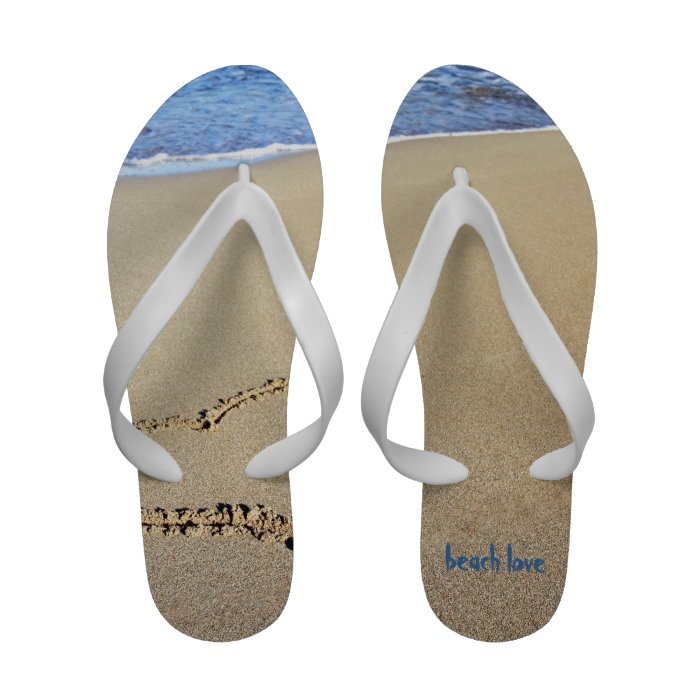 Beach Themed Flip Flops