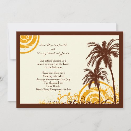 Beach Themed Invitation