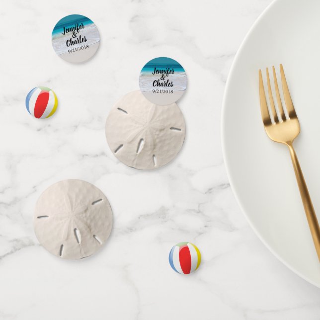 Beach Themed Personalized Confetti (Group)