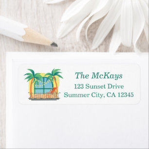 Beach Themed Return Address Label