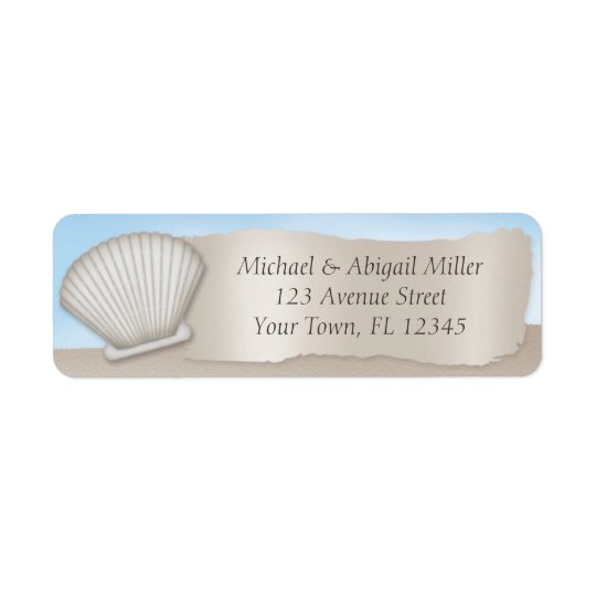 Beach Themed Return Address Labels
