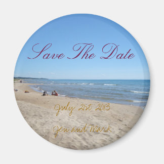 Beach themed Save the Date magnets