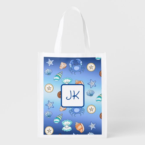 Beach Themed Seaside Oceanic Grocery Bag