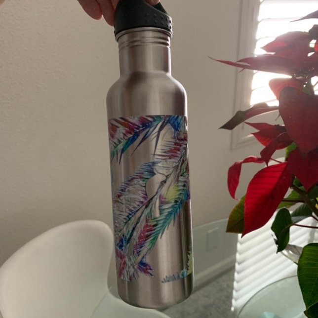 Beach Themed Stainless Steel Water Bottle (Creator Uploaded)